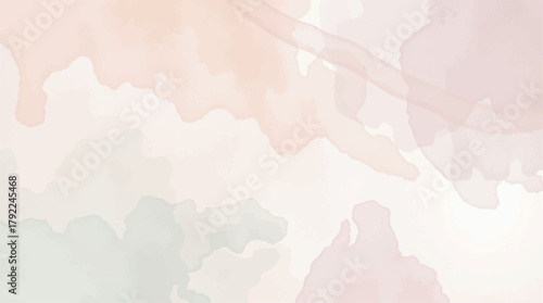 Elegant Watercolor Wash Background Texture in Soft Pastel Hues for Artistic Design