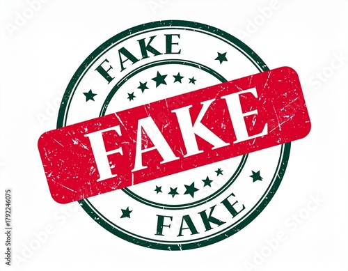 Fake stamp vector grunge rubber sign. Fake seal stamp background isolated. 