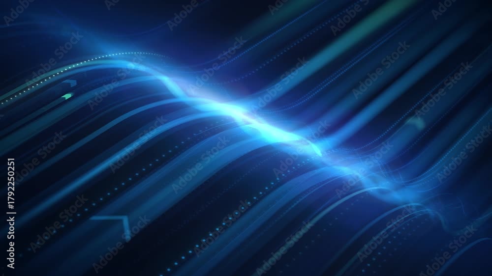 Animated Arrows Launching Forward in 3D Wave Shape. Animation loop symbolizing innovation, progress and technology growth. Dynamic arrows depicting boost in business performance and leadership