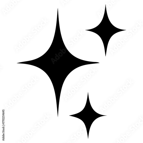Sparkle and Shine: Elegant starburst shapes convey cleanliness and brilliance in minimalist design. Perfect for adding a touch of magic to your project