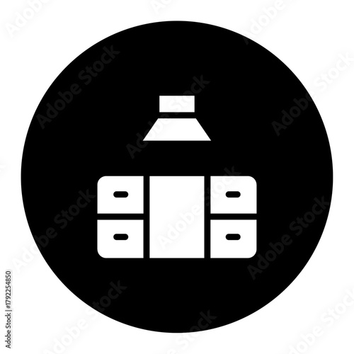 Sleek modern kitchen design element perfect for minimalist layouts, showcasing clean lines and a contemporary cooking space aesthetic ideal for culinary themes