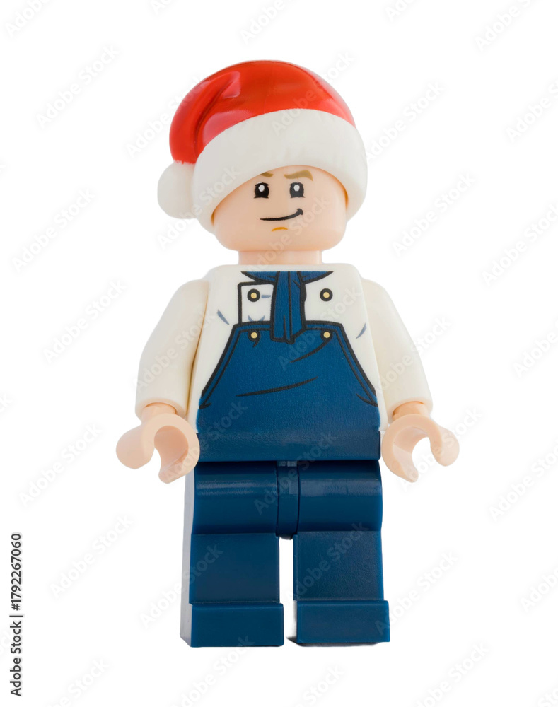 Naklejka premium Dortmund - Deutschland 4. November 2025 - Lego Figur Sanji mit roter Mütze Serie One Piece - Studio Aufnahme