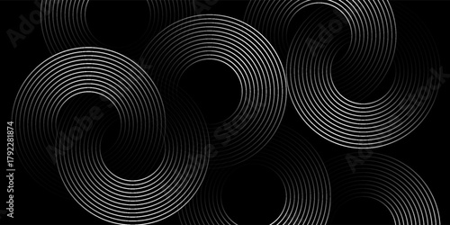 Circular spiral sound wave rhythm from lines.vectorPrint