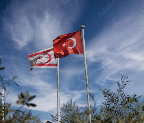 Cipro, famagusta,area militare abandoned building window showing decay in varosha famagusta cyprus