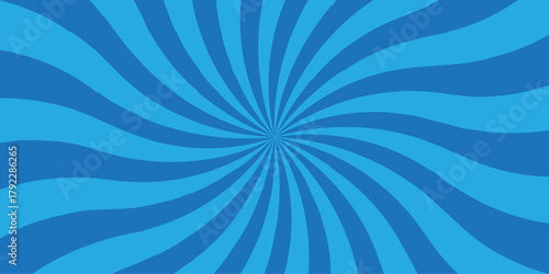 Abstract blue retro with sunburst pattern design. Vintage sunrays. sun beam vector banner design and comic burst gradient concept pattern.	
