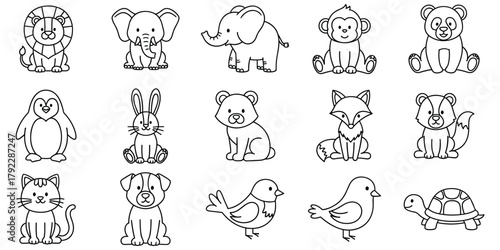 Cute Cartoon Animal Illustrations