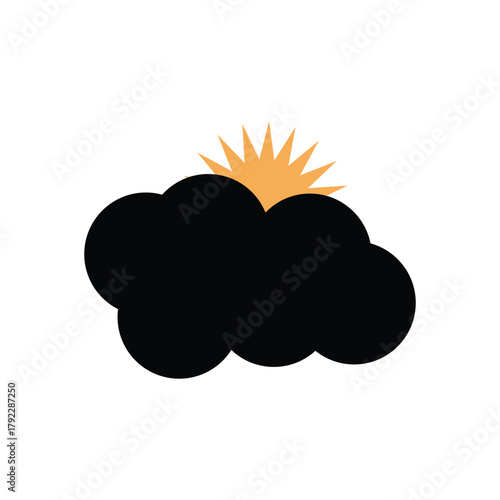 Cloud icon design template isolated illustration