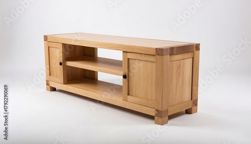 wooden table isolated on white