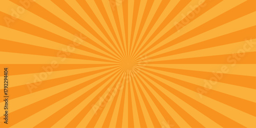 Abstract orange vector summer ray sunburst hot sunrise wallpaper background	
