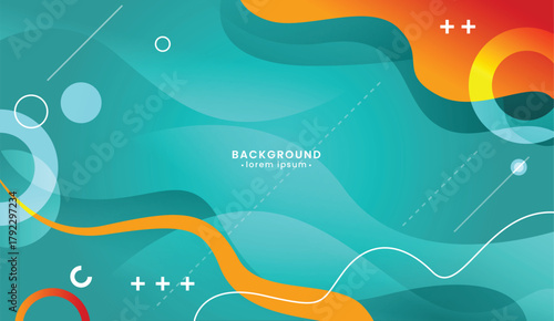 Abstract teal and orange background suitable for digital art, web design, social media graphics, and modern wallpaper prints. Vibrant and contemporary.