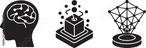 Hand-drawn vector illustration of a skull and a black cat next to a vintage wooden coffee grinder