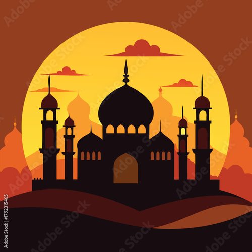 taj mahal vector