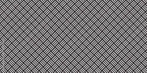 seamless black and white pattern texture repeat grid triangle square geometric type cube fabric pattern shapes cover template design.	