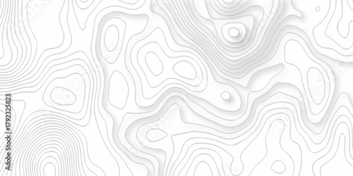 Abstract background with a wave grid map and topography map and seamless pattern with lines White wave paper curved reliefs abstract background, Abstract topographic contours map background.	
