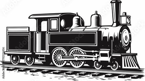 Vintage steam locomotive chugs along historic railway tracks, evoking nostalgia and adventure.