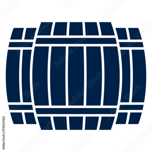 Wood Barrel vector illustration icon design trendy