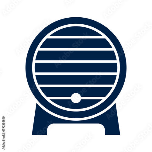 Wood Barrel vector illustration icon design trendy