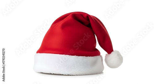 santa claus red hat isolated
