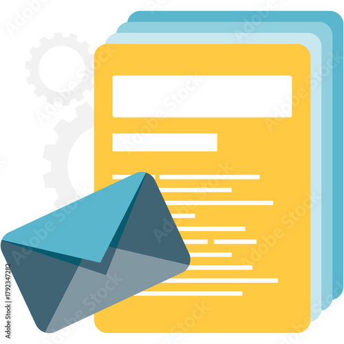 Envelope with Paper Letter