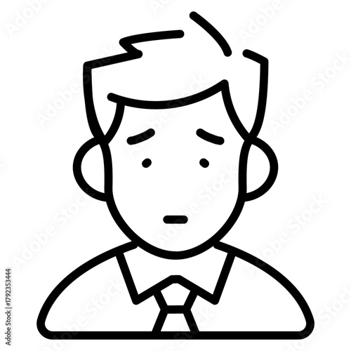 Counselor Male icon vector image. Can be used for Psychology.