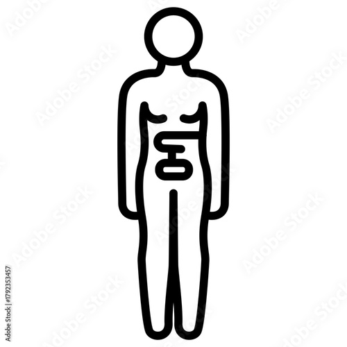 Eating Disorders icon vector image. Can be used for Psychology.