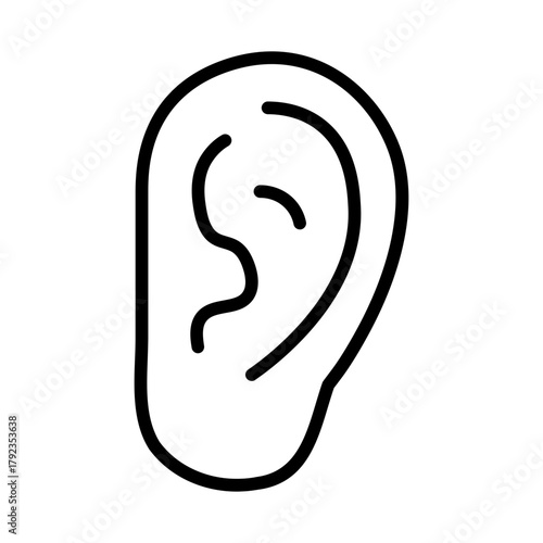 Hearing voices icon vector image. Can be used for Psychology.