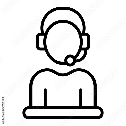 Psychological Counseling Hotline icon vector image. Can be used for Psychology.