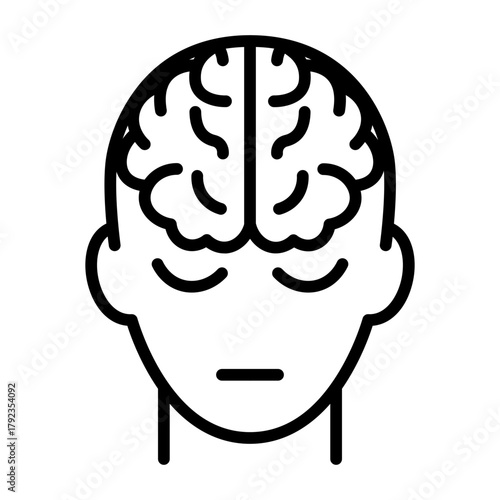 Psychology icon vector image. Can be used for Psychology.