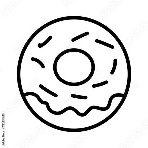 Donuts icon vector image. Can be used for Nutrition.