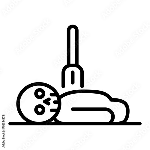 Dead Food icon vector image. Can be used for Nutrition.