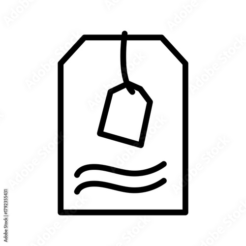 Tea Bag icon vector image. Can be used for Nutrition.