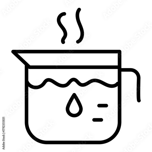 Hot Water icon vector image. Can be used for Laundry.