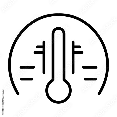 Temperature icon vector image. Can be used for Laundry.