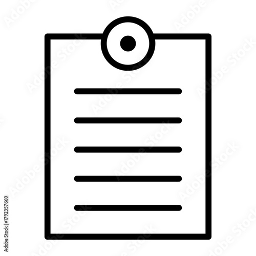 Sheet Of Paper icon vector image. Can be used for Printing.