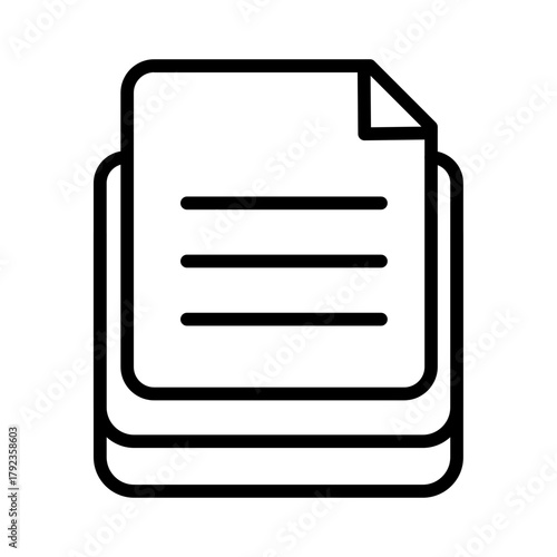 Documents icon vector image. Can be used for Homeless.