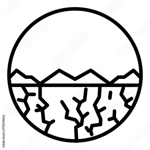 Drought icon vector image. Can be used for Homeless.