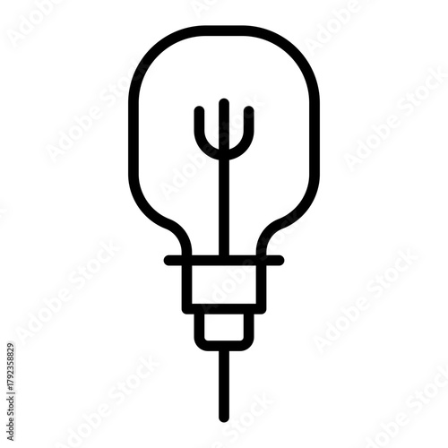 No Electricity icon vector image. Can be used for Homeless.