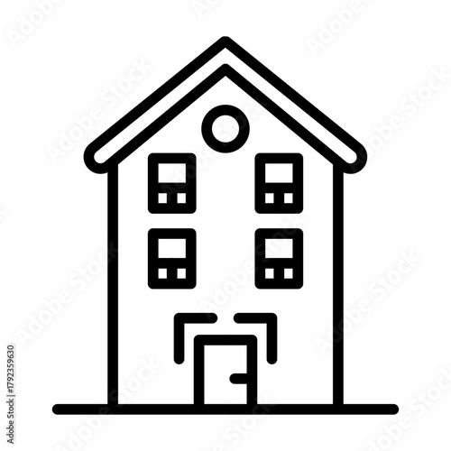 Local Accommodation icon vector image. Can be used for Golf.