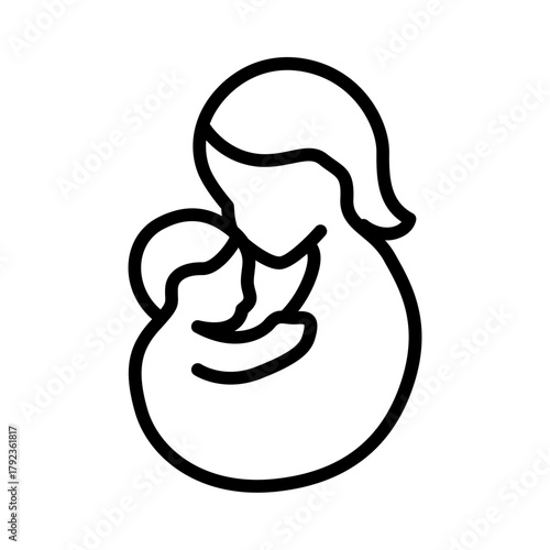Positive Parenting icon vector image. Can be used for Child Adoption.