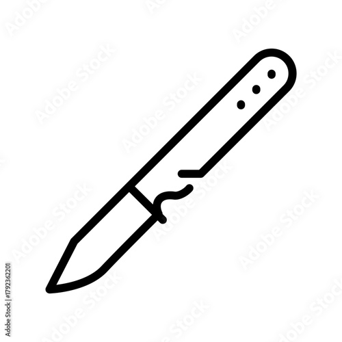 Knife icon vector image. Can be used for Shooting.