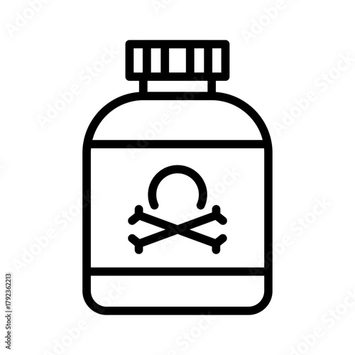 Poison icon vector image. Can be used for Shooting.