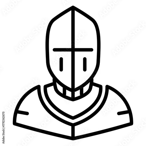 Knight icon vector image. Can be used for Fairytale.