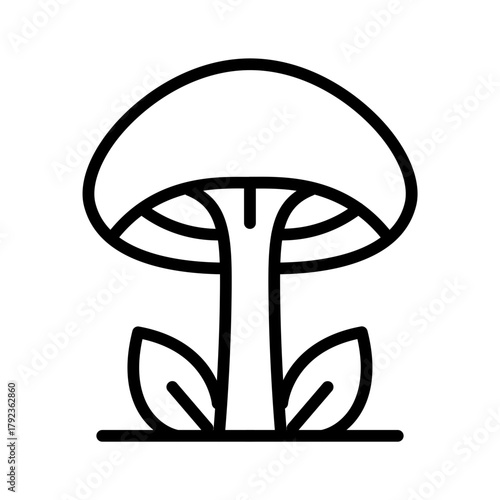 Mushroom icon vector image. Can be used for Fairytale.