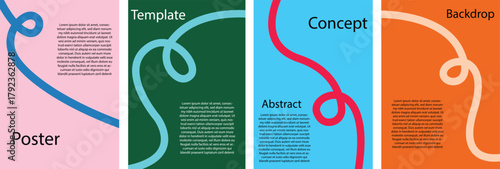 Creative Graphic Design Templates for Posters Backdrops Abstracts and Concepts Colorful Layouts and Professional