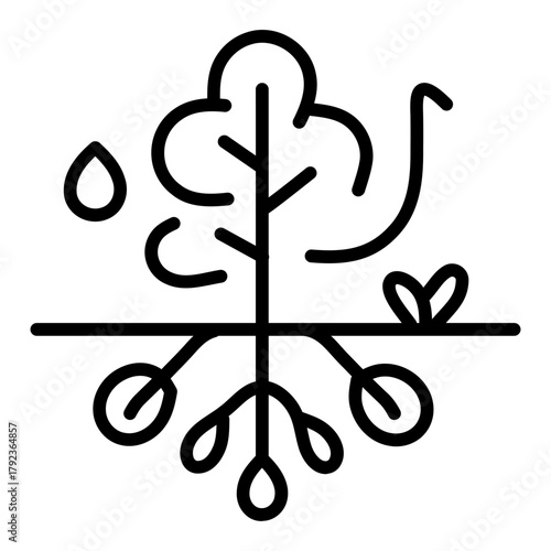 Ecosystem Services icon vector image. Can be used for Global Warming.