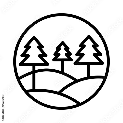 Conservation Area icon vector image. Can be used for Global Warming.