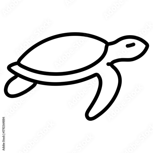 Marine Conservation icon vector image. Can be used for Global Warming.