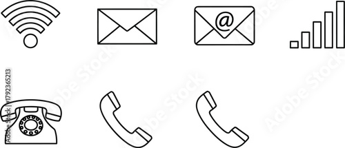 Vector art of communication icons set