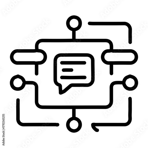 Communication Plan icon vector image. Can be used for Crisis Mangement.
