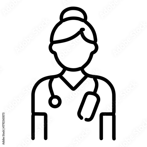 Burn Care Nurse icon vector image. Can be used for Nursing.